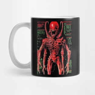 Cosmic Horror Retro Alien Creature Vintage Movie Art - Haunting Sci-Fi Mug